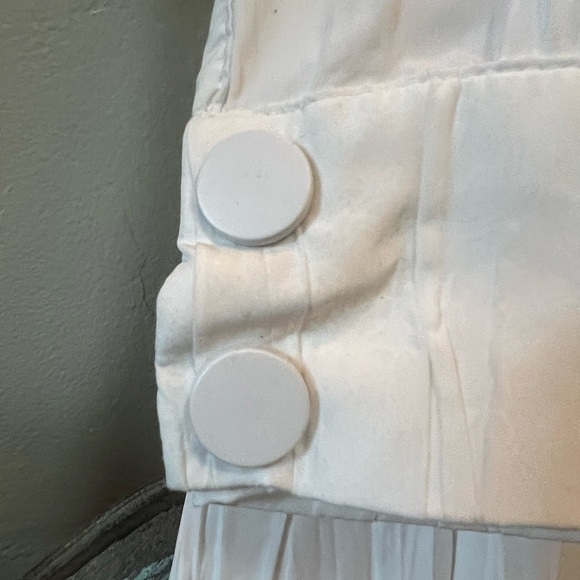 Caraclan Button Down White Long Shirt Dress Duster NWOT - Picture 5 of 5